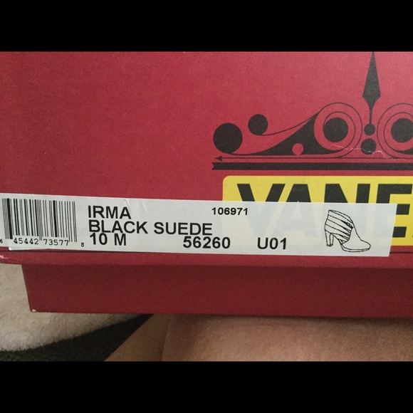 Vaneli NWT Black Suede Booties Size 10M - Picture 8 of 8